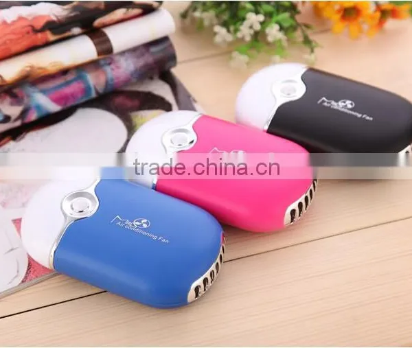 Mini Portable Handheld Rechargeable Bladeless Fan Air Conditioner Fan For Sports Cooling