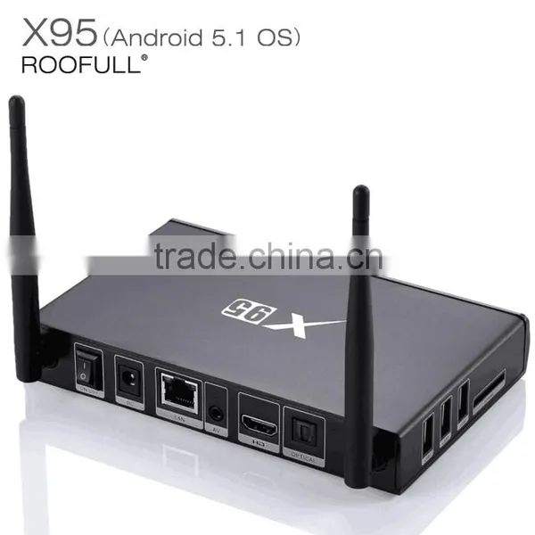 Metal Case Quad Core Android 5.1 OS 2G/8G X95 Amlogic S905 TV Box photo-4