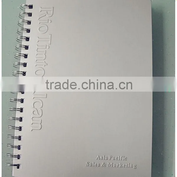 Executive A4 Spiral Bound Notebook With Embossed Logo
