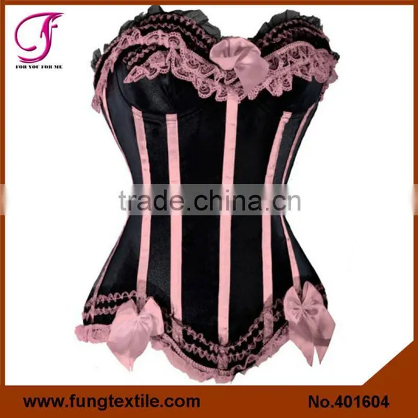 401607 Ladies Sexy Satin Green Body Corset CA photo-5