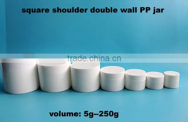 Plastic Manufacturing Jars Cosmetics, White Cream PP Jars With Lids photo-3