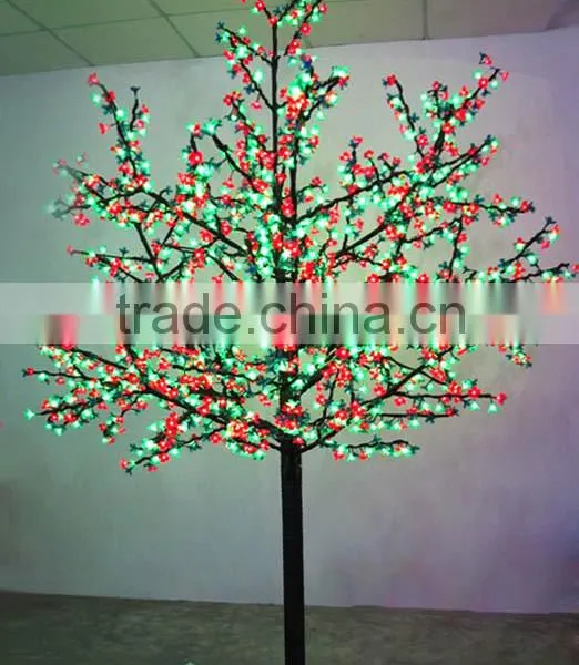 Outdoor Light up Flower Decoration Led Cherry Blossom Solar Tree Light photo-3