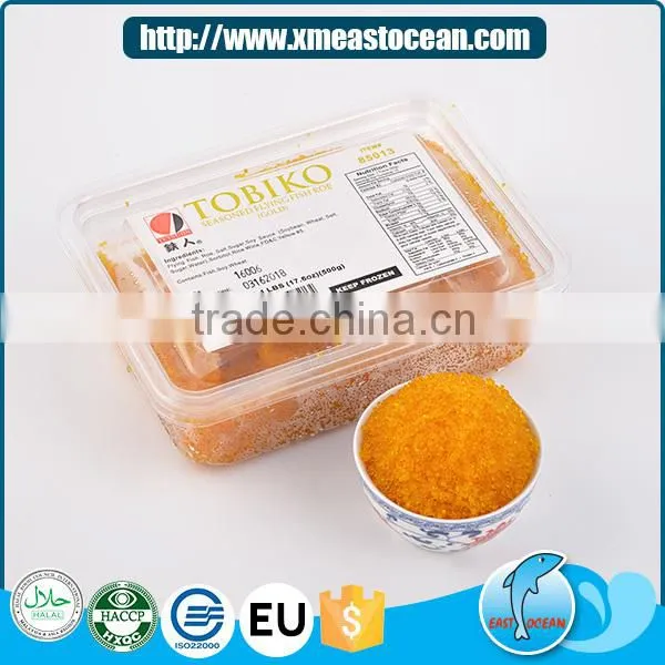 Frozen Yellow Seasoned Flying Fish Tobiko Roe photo-3