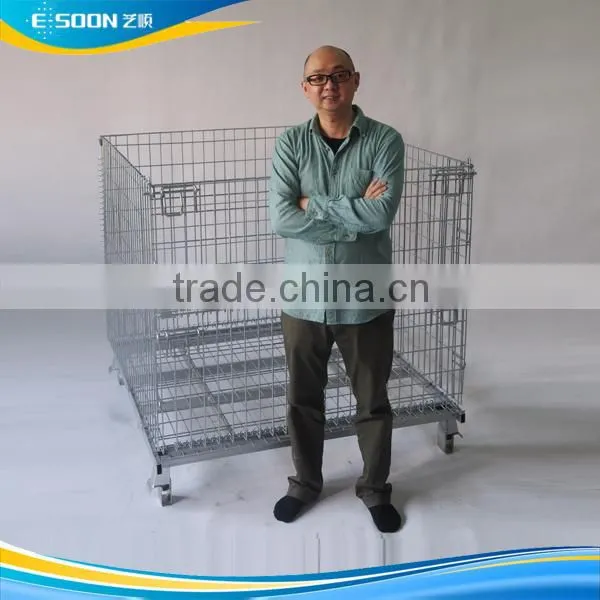 Metal Wire Weld Mesh Panel Storage Container photo-4