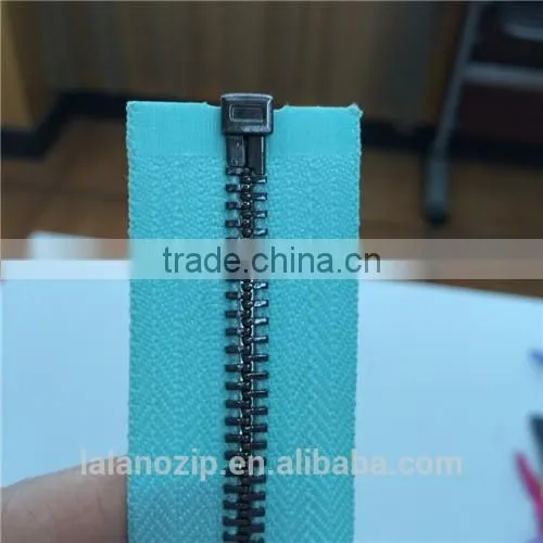 5# Brass Zipper Hanging Plated Guncolor Riri Zippers Wholesale for Jeans photo-4