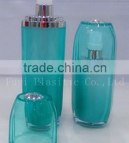 Plastic Oval-shaped Lotion Bottle for Cosmetic Packaging
