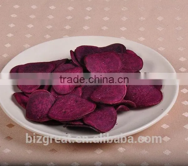 Supply VF Dried Vegetables Chips- VF Dried Sweet Purple Potato Chips for Hot Sales photo-2