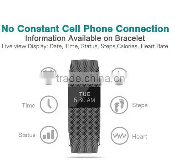 Heart Rate Monitor OLED Display Jw86 Bluetooth Healthy Tracker Smart Bracelet photo-6