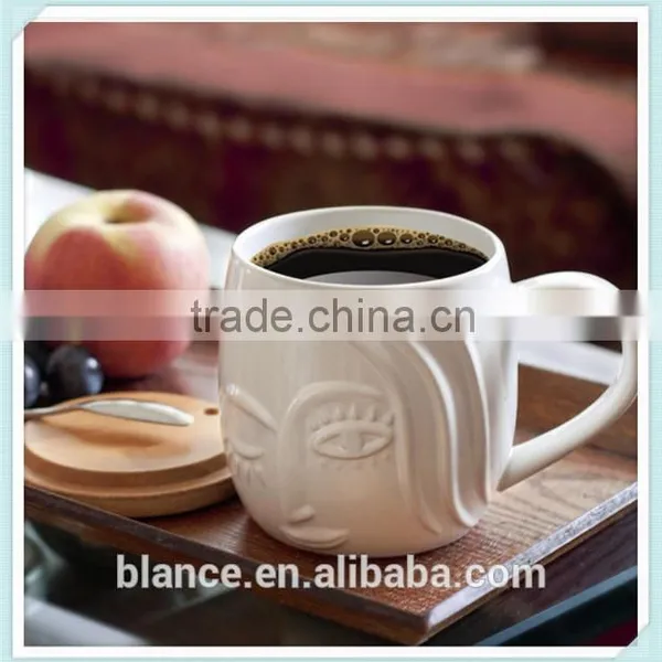 Embossed Ceramic Mermaid Coffee Mug Starbucks Design photo-4