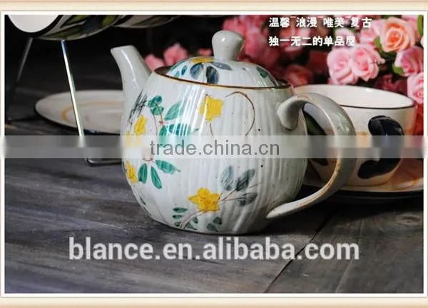 Ceramic Vintage Tea Pot With Painting photo-3