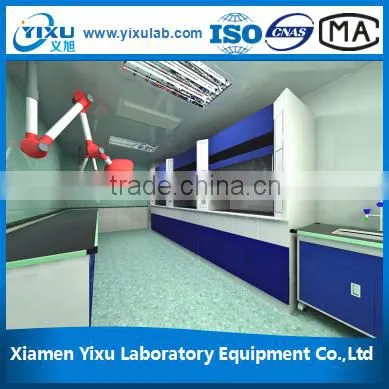Laboratory Wooden Bench With Metal Legs photo-1