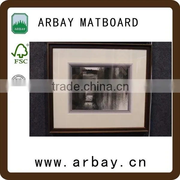 Wholesale 8*10" Colorful Collage Cream Paper Photo Frame Mat Board photo-5