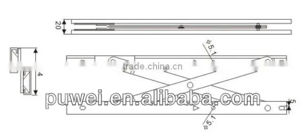 80543428* Flat Push Wind Supporter Friction Hinge photo-2