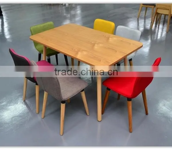 Black Fabric Wooden Dining Chairs photo-6