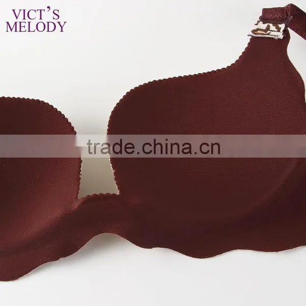 Dark Brown Leopard Newest Cup Shape Underwear Lady Bra photo-5