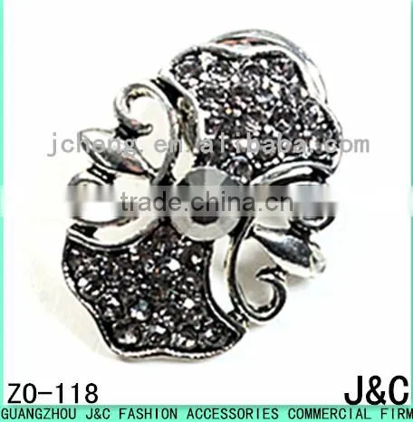 Black Hematite Rhineston Zamac Omament photo-2