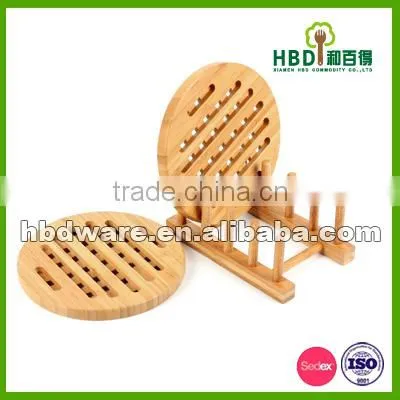 High Quality Bamboo Wood Pot Trivet photo-3