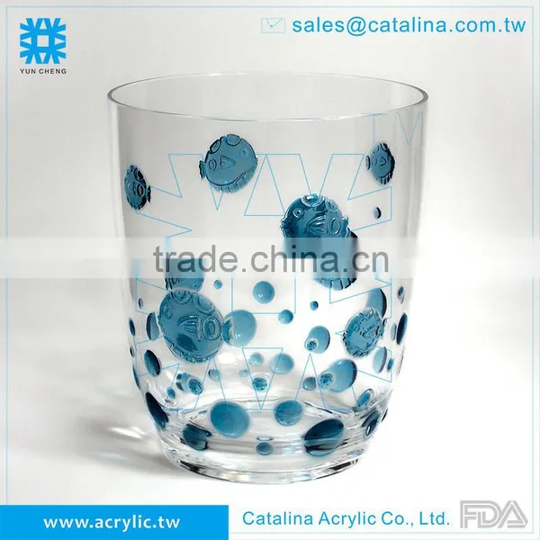 3D Bubble Fish Pattern Cotton Jar Toothbrush Holder Lotion Dispenser Soap Dish Tumbler Acrylic Bathroom Supplies photo-3