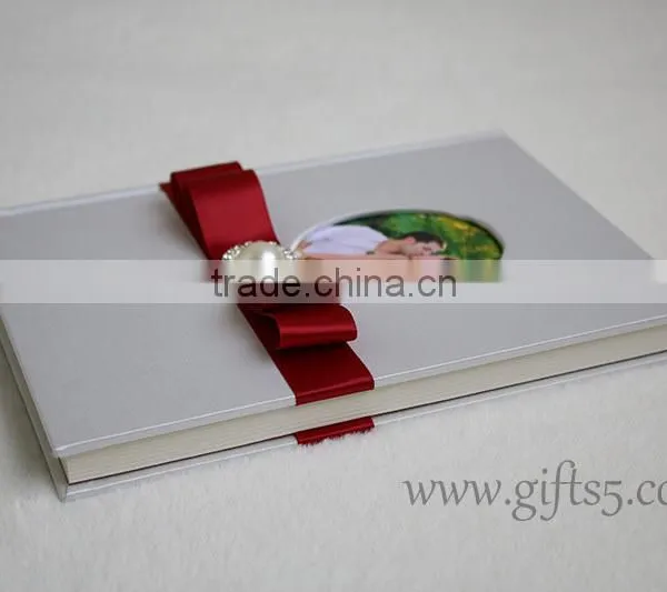 Handmade Wedding Guest Book With Photo Frame on the Cover Wedding Supplier in China photo-3