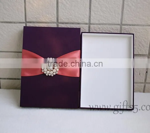 High Quality Elegant Custom Handmade Wedding Invitation Gift Boxes photo-2