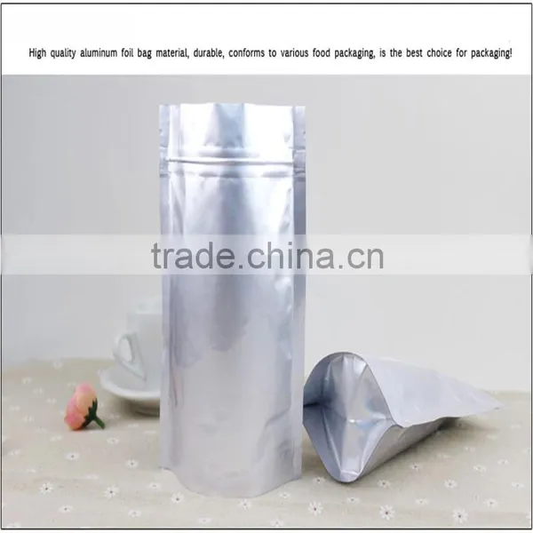 High Performance!customizable Top Sealed Aluminum Bags Metallic Bag Silver Pouch,aluminum Foil Bag