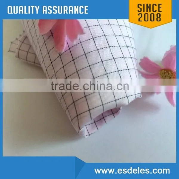 Cleanroom Class 1000 ESD Polyester Antistatic Fabric With Conductive Carbon photo-2
