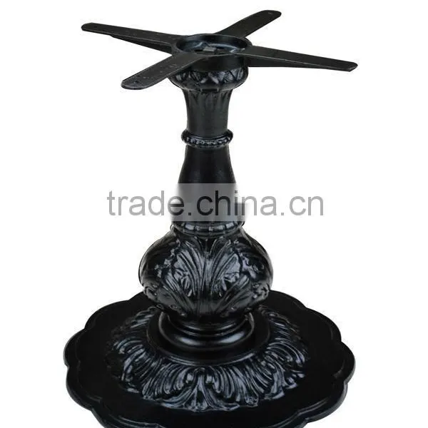 Cast Iron Black Wrinkle Powder Fancy Outdoor Table Leg photo-2