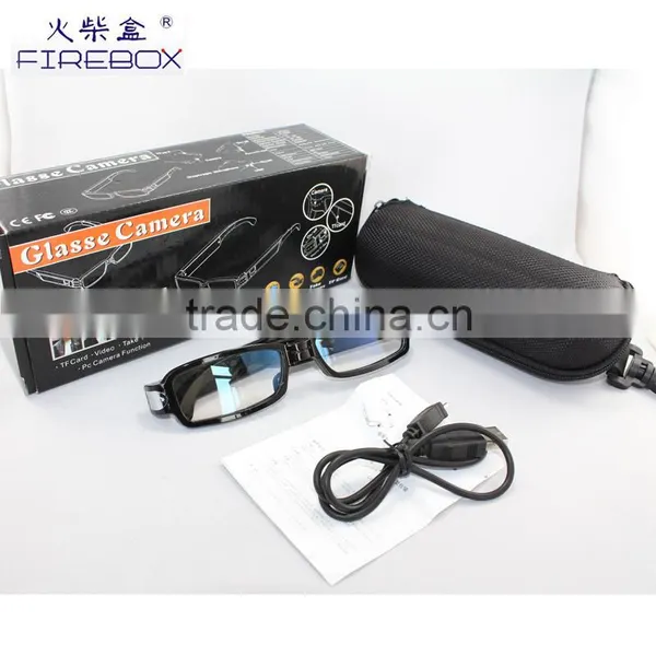 Hot Selling High Quality Office Glasses Spy Camera Hidden, HD Glass Camera