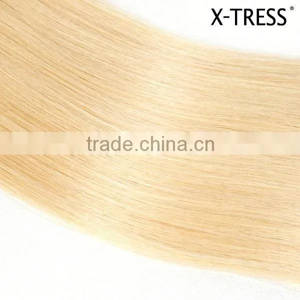 no Mixed 2016 New Arrival Good Ratio Thick Bottom Double Drawn 613 Color Hair Extensions Blonde Weft photo-5