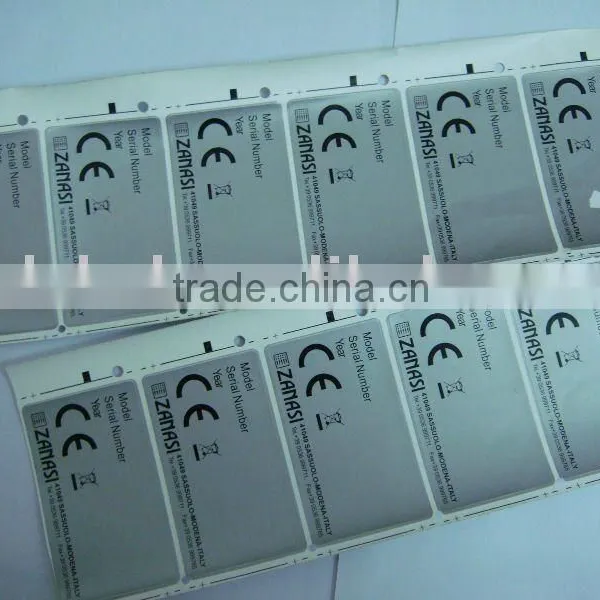 Fragile Paper Label