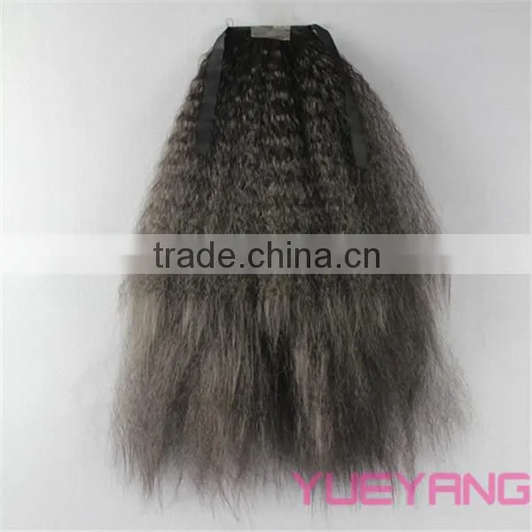 Natural Synthetic Drawstring Ponytail Hair Extension photo-4