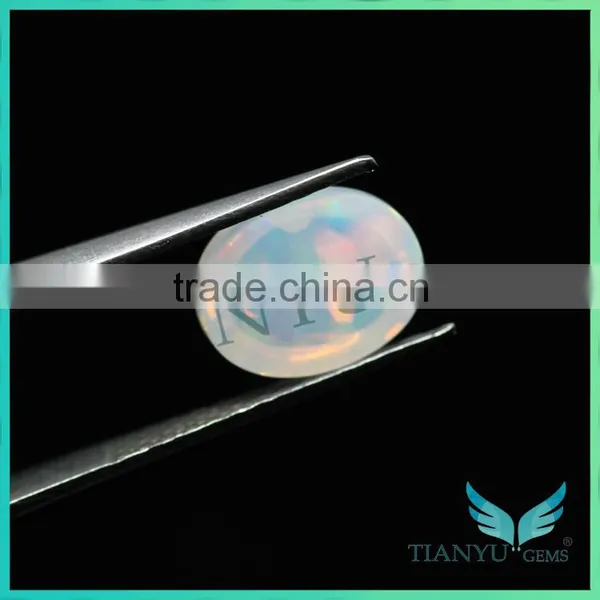 TianYu Gems African Opal Stone, Opal Cabochon Stones, Milky White Opal photo-4