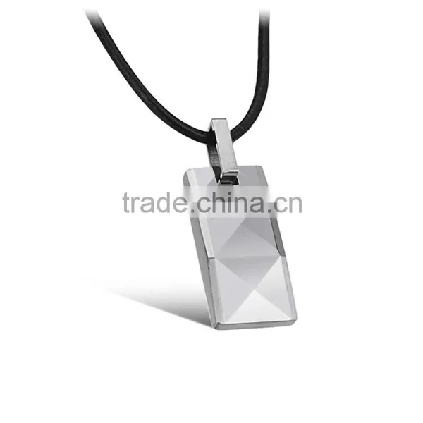 Fashion Jewelry Gold Multi-facet Tungsten Carbide Pendent Necklace for Men photo-5
