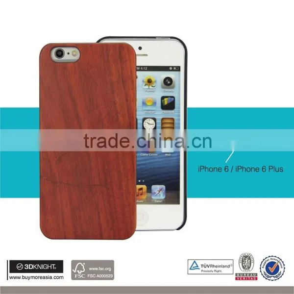 Factory Price Mobile Accessories Laser Engraving Custom Design PC Edge Wooden Cell Phone Case for IPhone 6 Case Wood photo-4