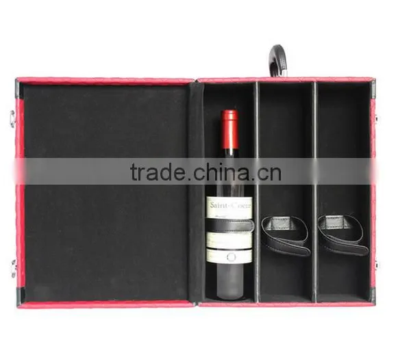 Ou Shigu Wholesale Custom Leather 6 Bottles of Red Wine Box, Dark Brown Beautiful Gift Box photo-4