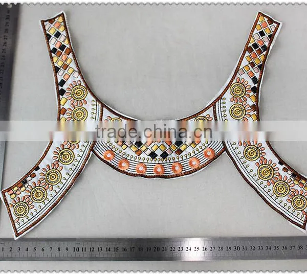 New Design Embroidered Necklace, Ethnic Colourful Embroidered Collar. Women's Garment Collar photo-2