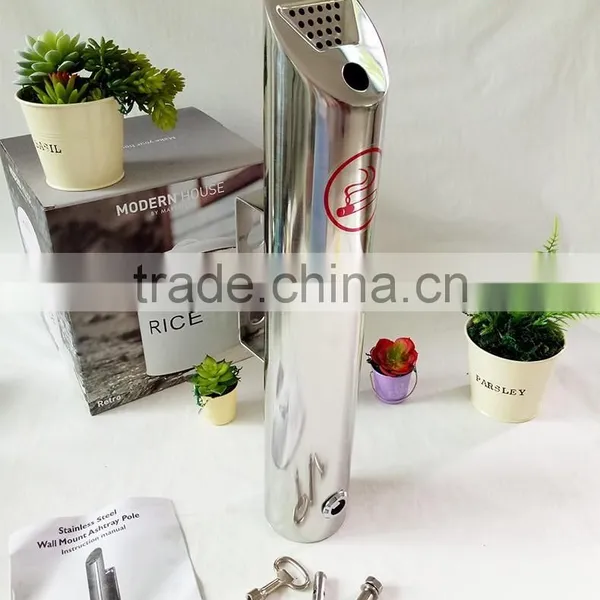 Round Shape Wall Mounted Metal Ashtray photo-2