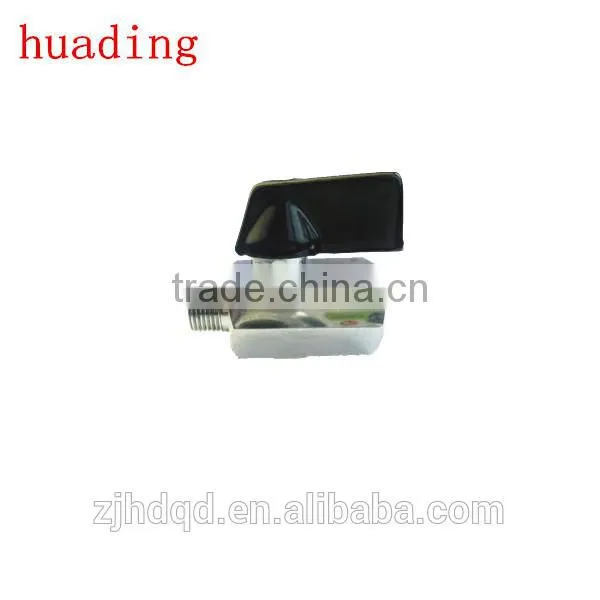 1/4" 3/8" 1/2" Npt Bspt Thread Mini Ball Valve With Brass Material photo-2