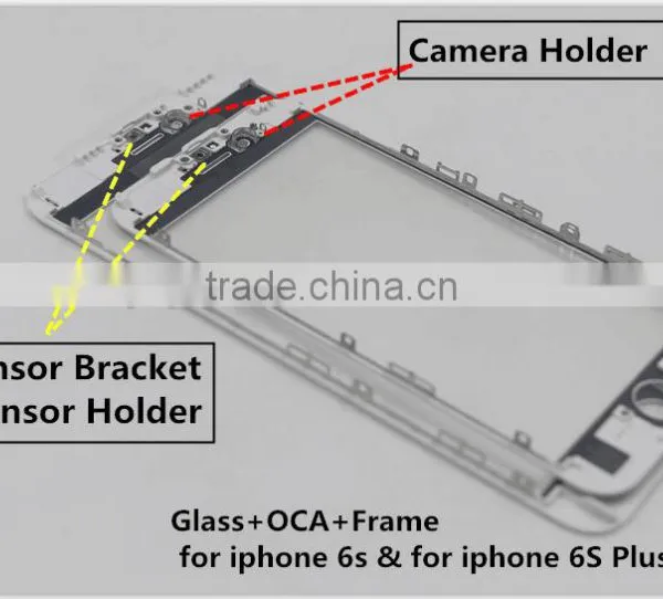 Camera Holder & Sensor Bracket With Front Glass+ Oca +frame for Iphone 6s for Iphone 6s Plus photo-3