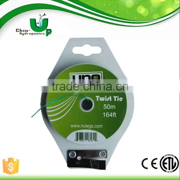 Hydroponics Garden Twist Tie/Indoor Garden Plastic Twist Tie/green Plastic Twist Tie