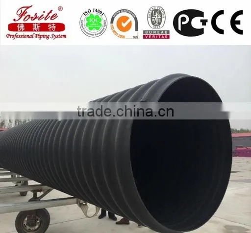 200mm-2200mm Large Diameter HDPE Corrugated Pipe photo-6