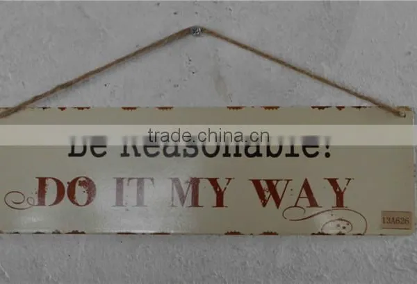 2016 Custom Antique French Metal Hanging Door Signs photo-4