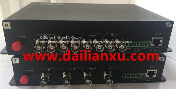 HD(3G)-SDI Видео/аудио/данные оптический волоконный передатчик и приемник photo-3