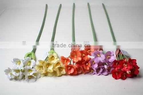 Natural Clivia Fabric Clivia Decorative Clivia Artificial Clivia Flower for Wholesale photo-3
