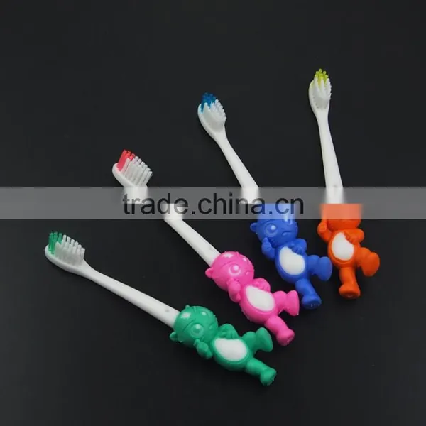 Cartoon Rubber Handle Small Head Soft Nylon Bristle Kid Toothbrush photo-3