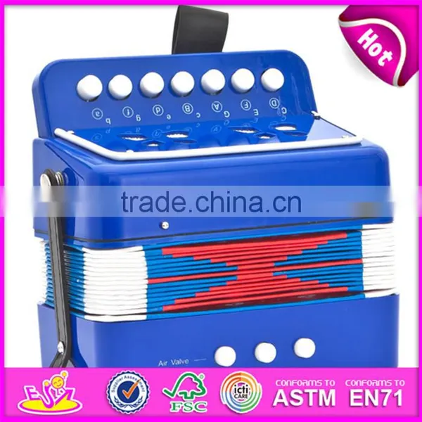 Most Popular Children Gift Toy Wooden Musical Piano Accordion for Sale W07K006B photo-3