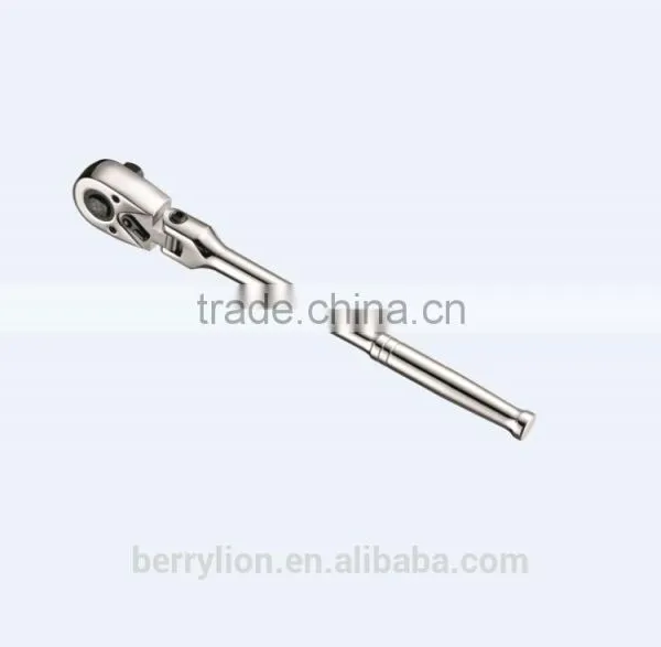 Berrylion Quality Spanner 1/4" Foldable Mirror Finished Ratchet Spanner photo-6