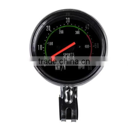 Analog Bicycle Speedometer Resettable Odometer Classic Style For Exercycle Bike photo-4