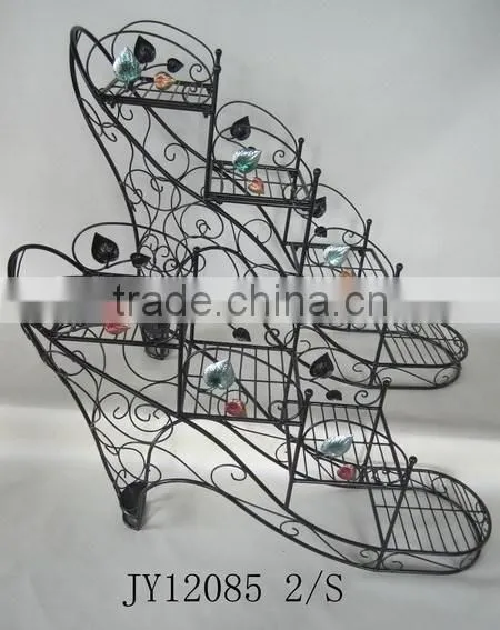 Cheap Good Discount Metal Art and Craft Metal Flower Stand Metal Wire Rack photo-3