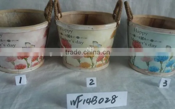 Whosle Sale Outdoor Wooden Flower Pot Planters photo-4